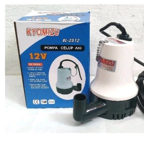 Pompa Air Celup 12V - Submersible Pump DC 12 V KYOMIZU BL-2512 / Pompa Celup pakai Aki