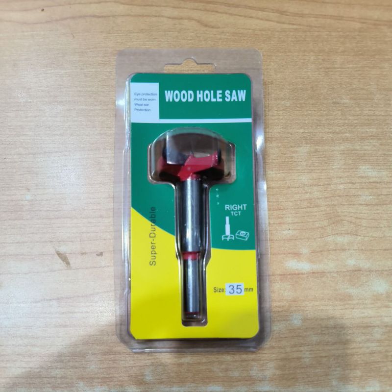 Mata Bor ENGSEL SENDOK TCT 35mm / TCT WOOD HOLE SAW Engsel Sendok 35mm