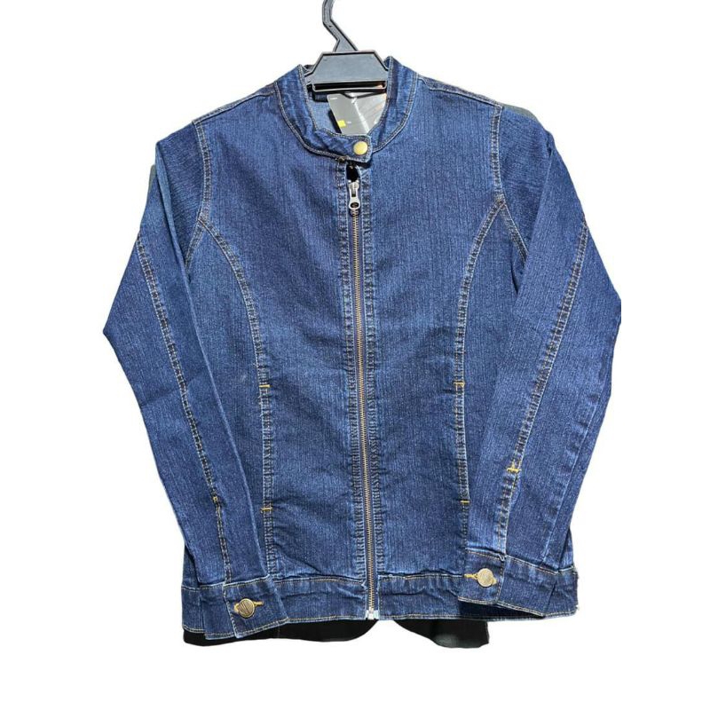 Jacket Blue Denim Jeans zipp Unisex Branded Matahari Original