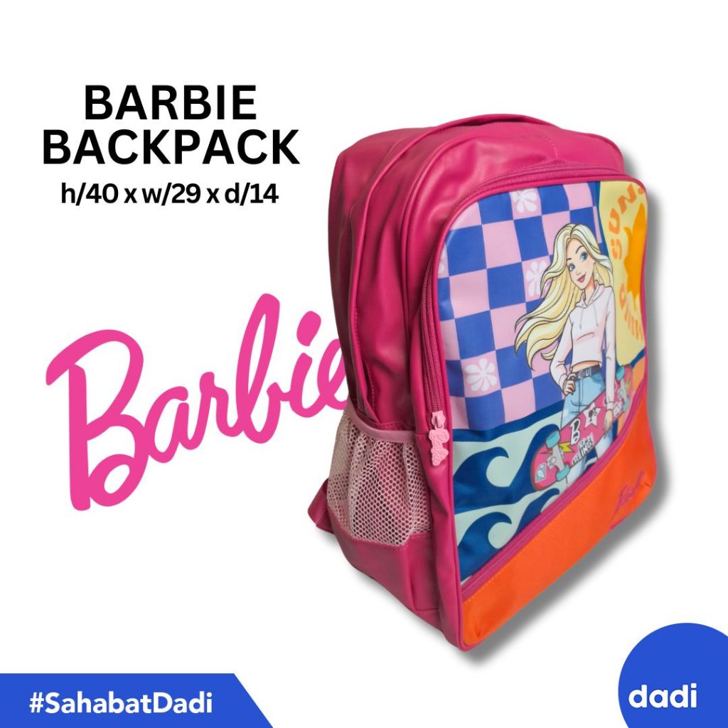 Dadi - Barbie Skater Large Backpack - Tas Ransel Anak/Tas Ransel Perempuan
