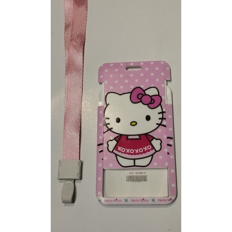 

id card holder motif hello kity pink