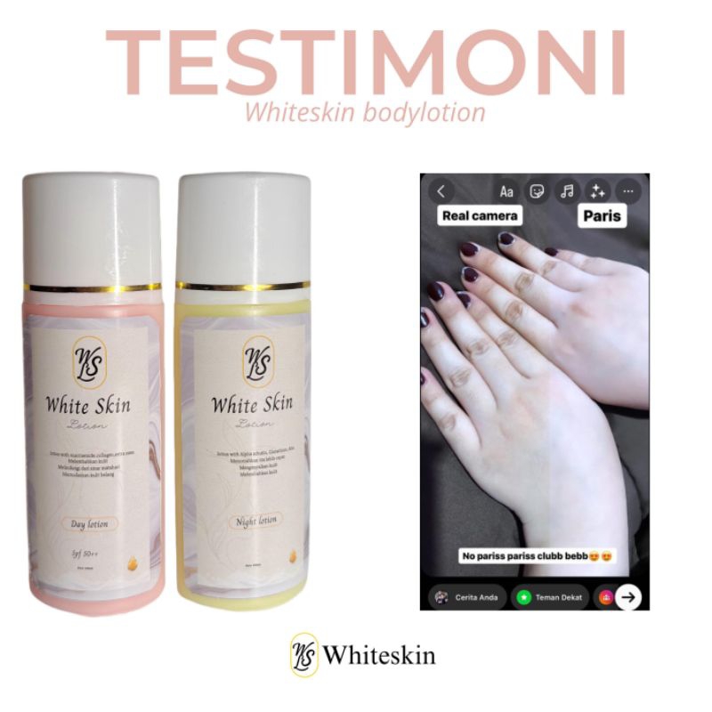 WHITE SKIN LOTION / PEMUTIH BADAN / WHITE SKIN LOTION PEMUTIH / HB PEMUTIH / HB WHITE SKIN VIRAL ✅