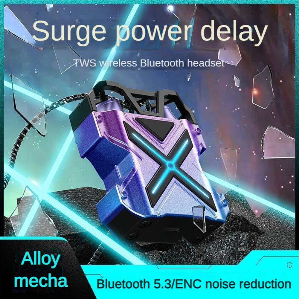 K89 Bluetooth V5 permainan headset Kompartemen ruang logam Headset Bluetooth Headset pengurangan keb