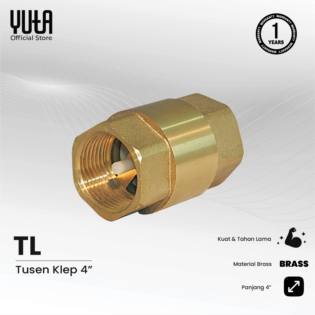 YUTA Tusen Klep - Foot Valve 4 Inch Brass TL