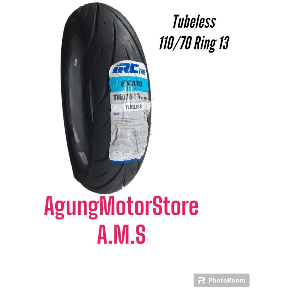 BAN LUAR TUBELESS IRC EXATO NR 88 110/70 RING 13 ORIGINAL 100%