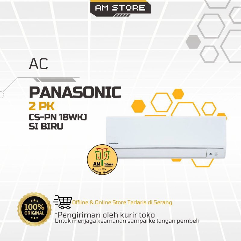 AC Panasonic 2PK CS-PN 18WKJ SI BIRU