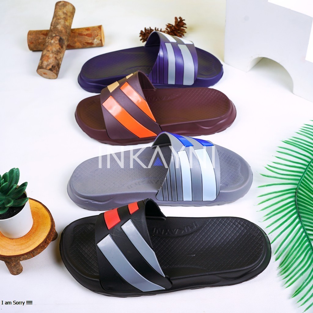 Sandal Selop Pria Sporty Sandal Inkayni Sendal Karet Pria Anti Selip Sandal Rumah