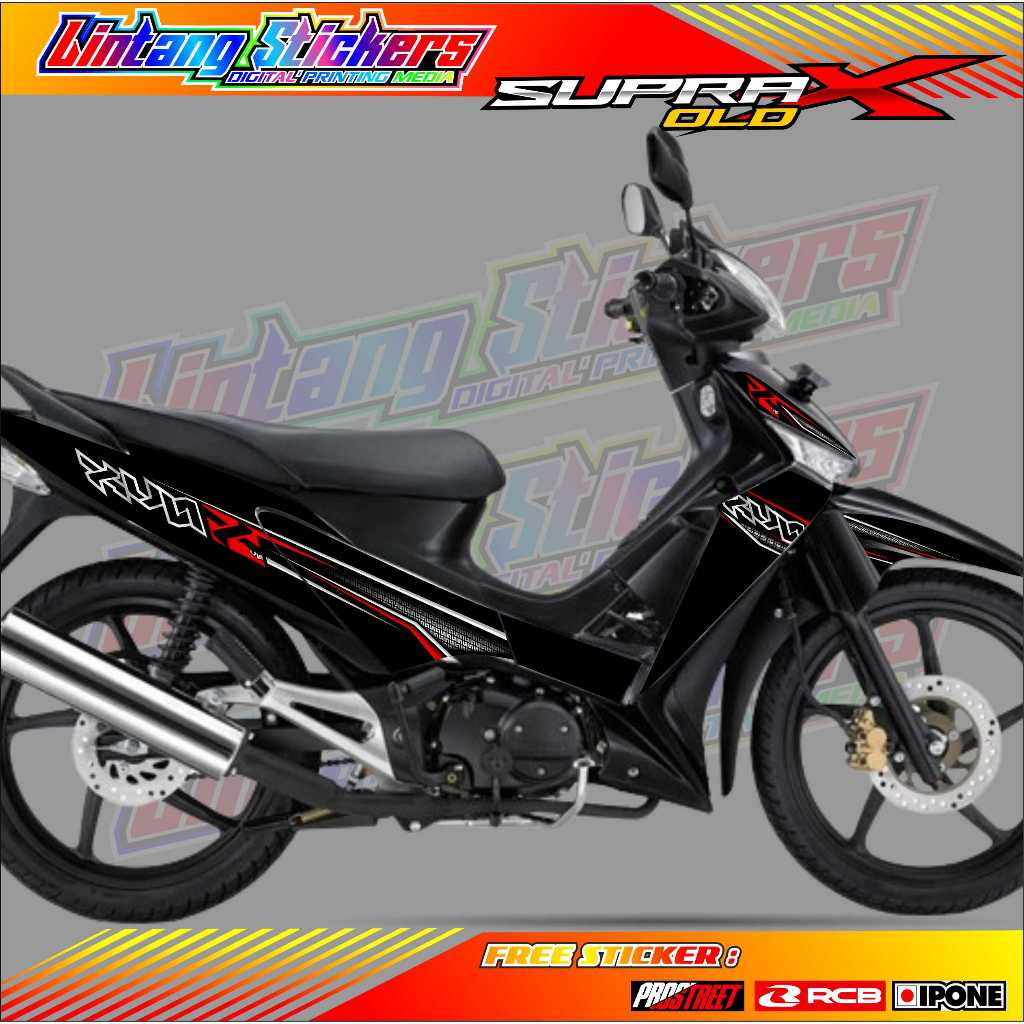 STRIPING VARIASI HONDA SUPRA X 125 OLD / STIKER VARIASI MOTOR SUPRA X 125 OLD