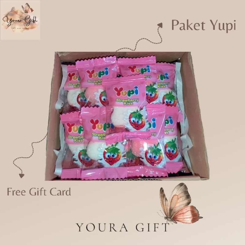 

MINI SNACK BOX YUPI / GIFT BOX YUPI LUCU / Hadiah Ulang Tahun / Hadiah Wisuda