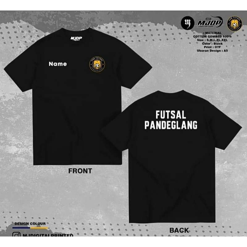 KAOS OFFICIAL FUTSAL, BEBAS DESAIN SESUKA HATI