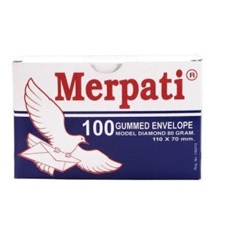 

Amplop Kecil Merpati / Amplop Undangan Putih 110 x 70 mm Isi 100 Lembar