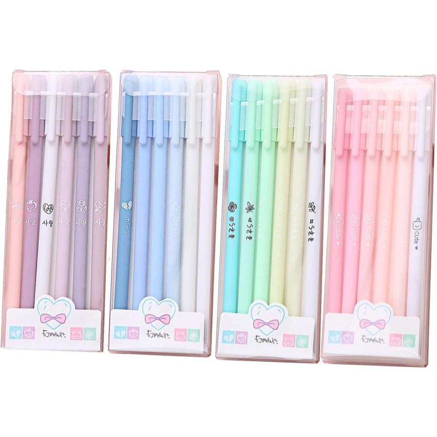 

Bolpoint Japanese Gel Pens Cute Colour Set - Blue