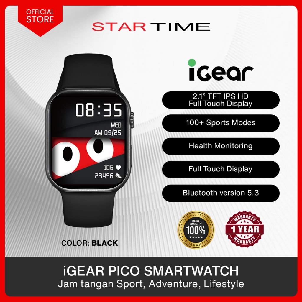 iGear Pico Smartwatch Jam Tangan Sport, Fashion and Lifestyle