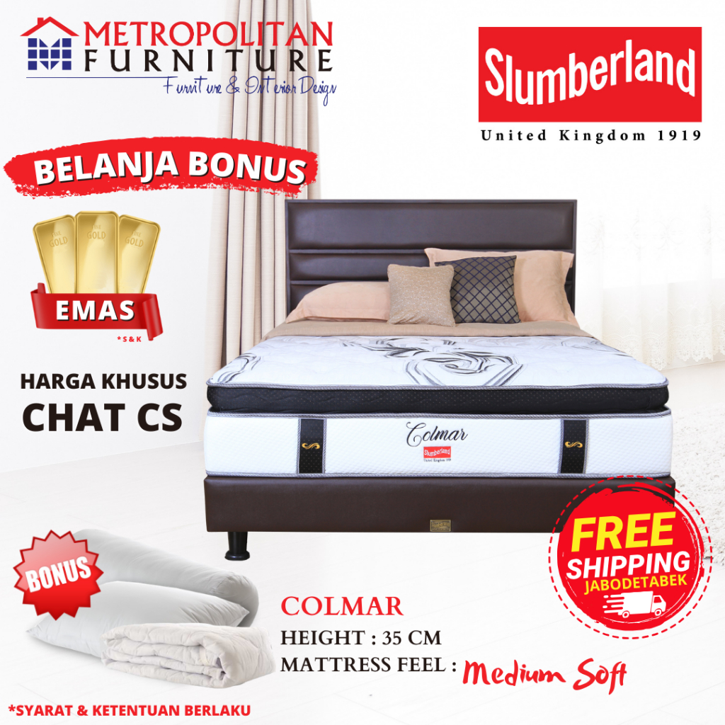Kasur Springbed Slumberland Colmar spring bed matras