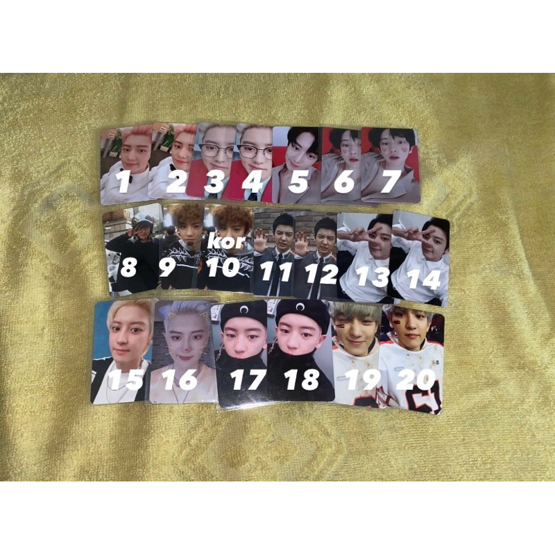 PHOTOCARD CHANYEOL EXO KIHNO LMR LOVE ME RIGHT HELM CY MAMA JASMER CY KIHNO CY