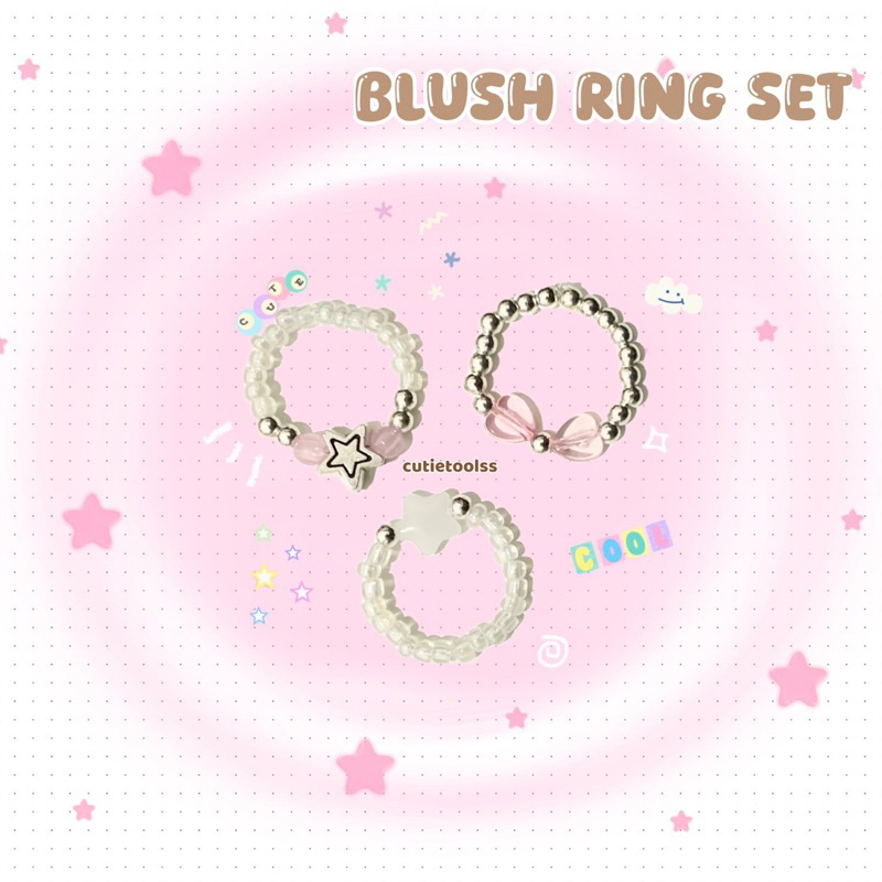 ✮ BLUSH RING SET ✮