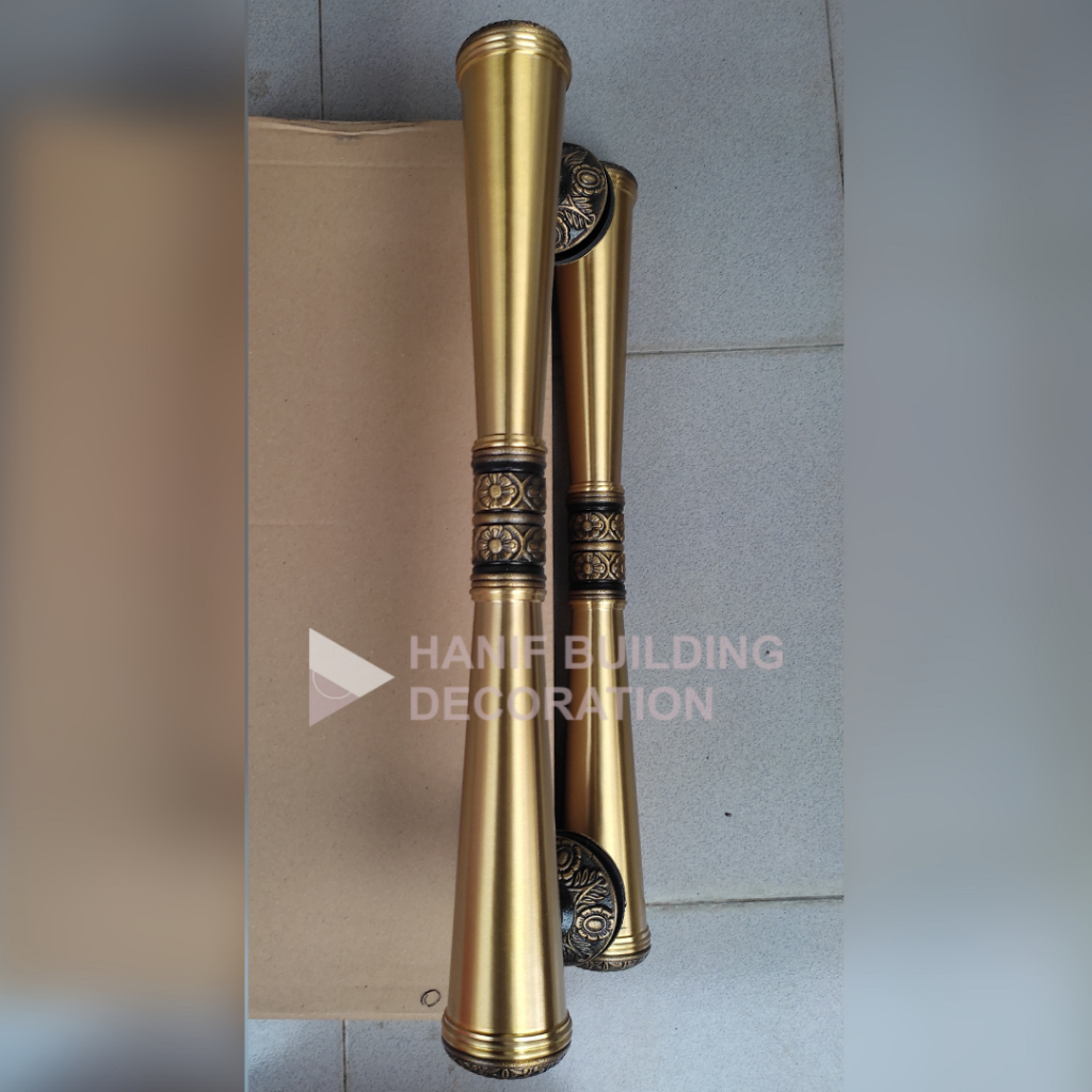 Handle Pintu Rumah Mewah Kuningan Gold Brass Emas Klasik Panjang 56 cm Pull Handle Mewah Classic