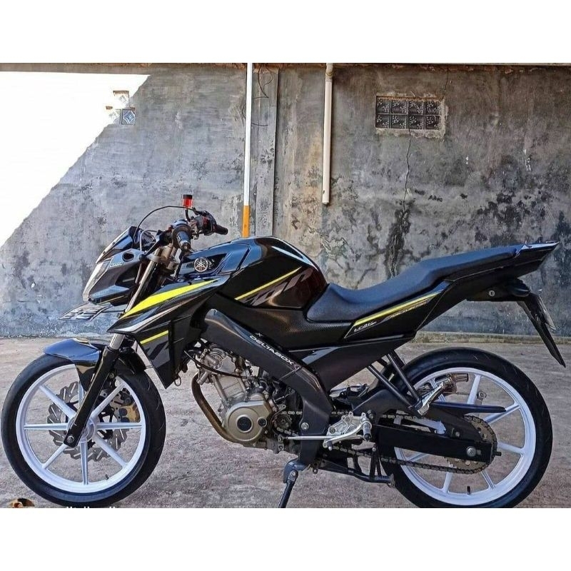 STRIPING STICKER LIS DECAL STANDAR ORI NEW VIXION ADVANCE NVA 2016 2017 HITAM KUNING