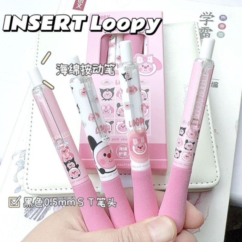 

MINSO Pulpen Loopy Pena Ballpoint Mekanik Lucu 0.5 mm Pen Anak Sekolah