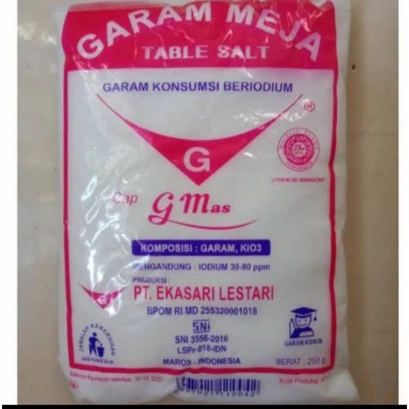 

Garam Halus Gunung Mas 250 gram