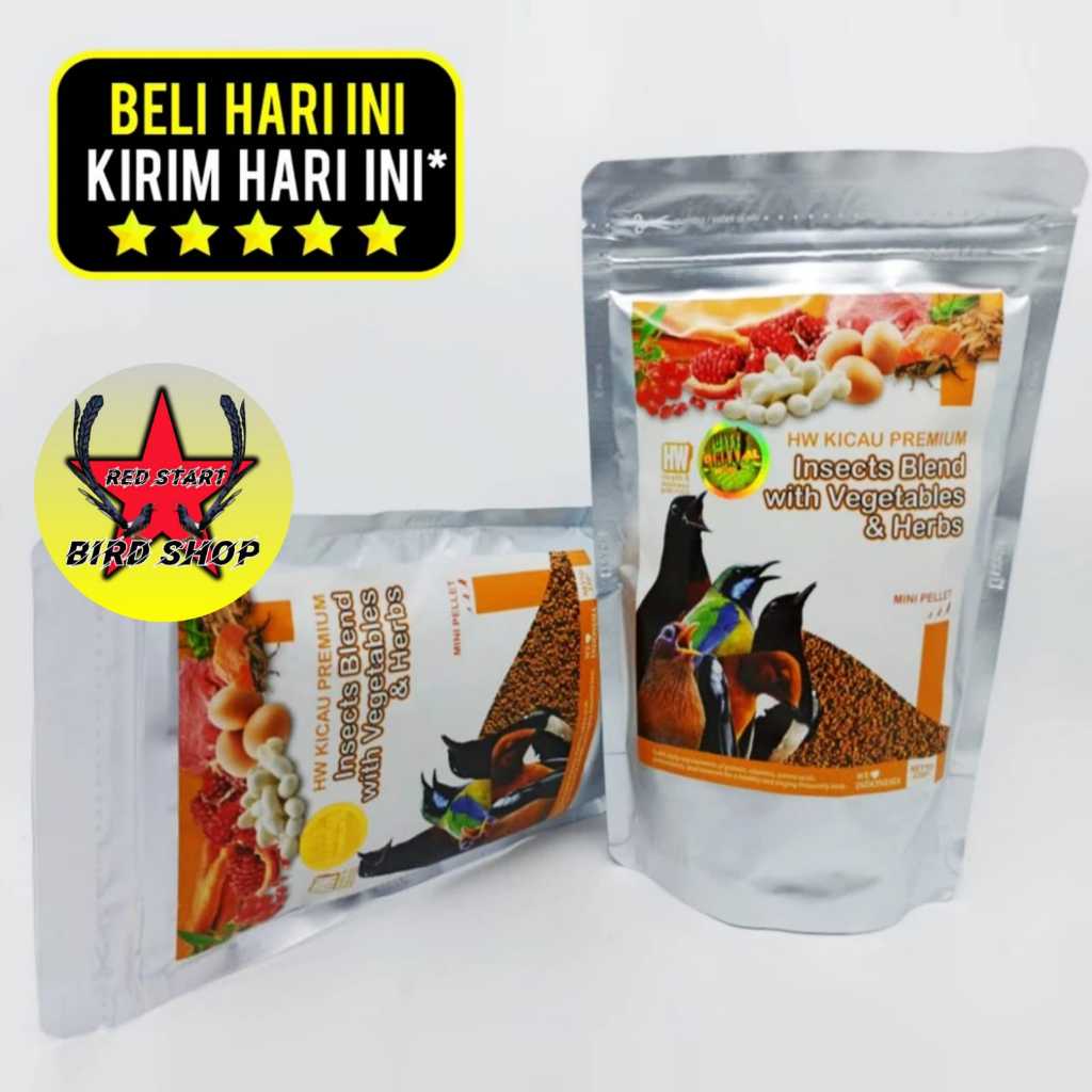HW KICAU PREMIUM INSECTS BLEND PAKAN MAKANAN BURUNG MURAI BATU
