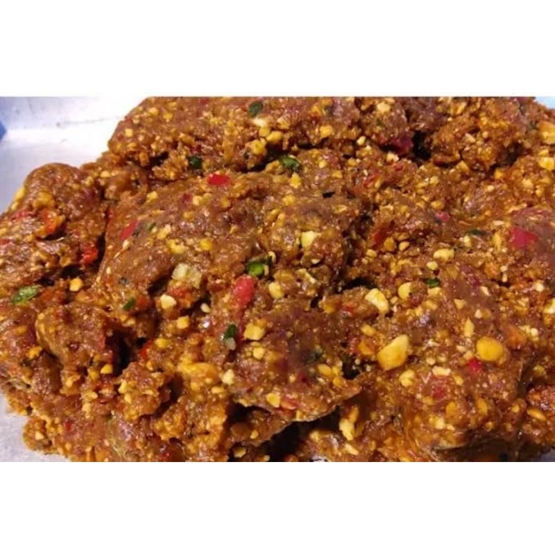 

Sambel pecel khas Blitar rasa sedang kemasan 1/2 kg