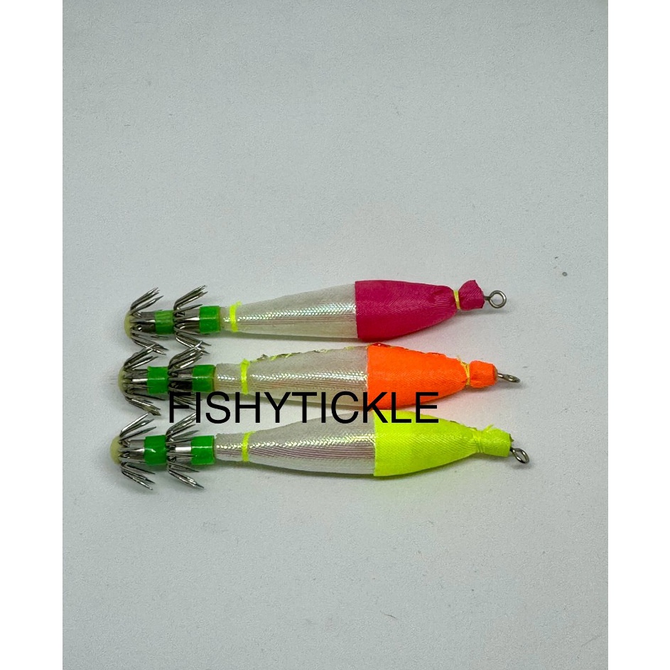 Terbaru 33 Umpan Pancing Cumi 1  2 Premium Hook Apollo Kilap Manik Harga Per Bungkus  Squid Jig