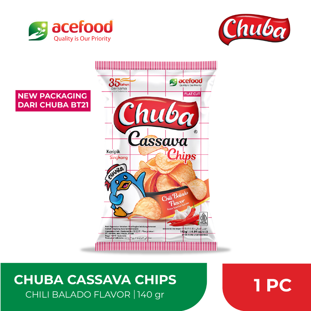 

Chuba Cassava Chips Rasa Sambal Balado 140 Gr