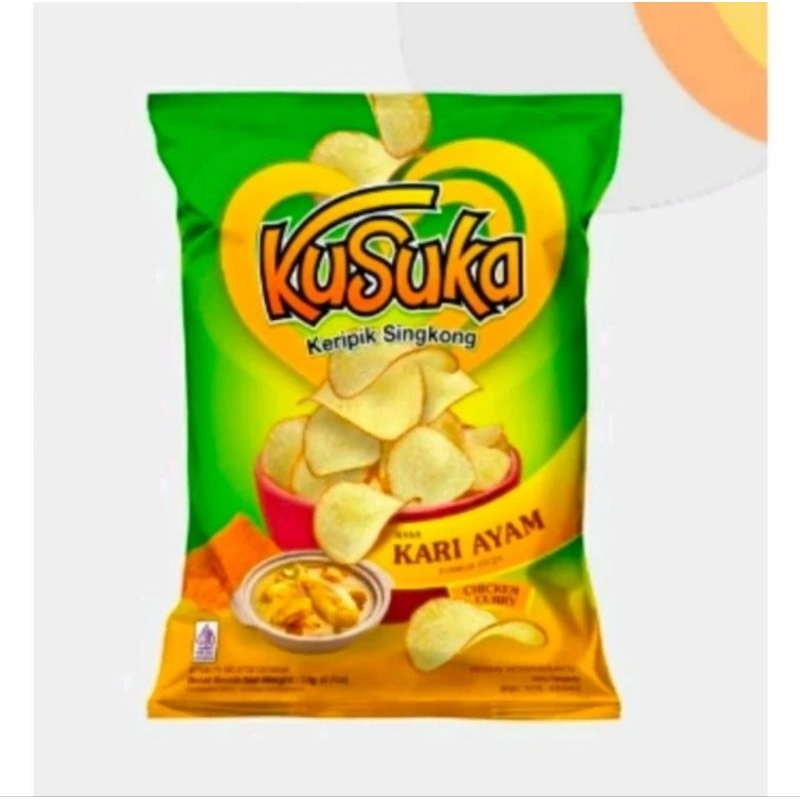 

Kusuka Keripik Singkong Rasa Kari Ayam 20gr