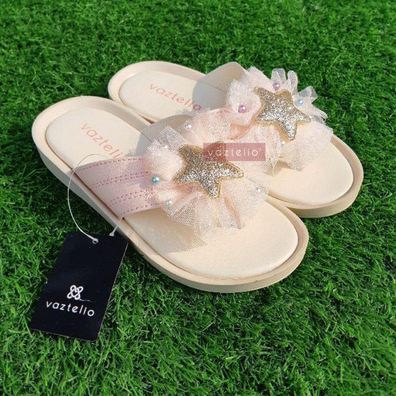 ART Q97Q 3 WARNAJENNIE Sandal JapitJepit Korea Girls Kids Anak Perempuan Cewek Cantik Lucu Bintang G