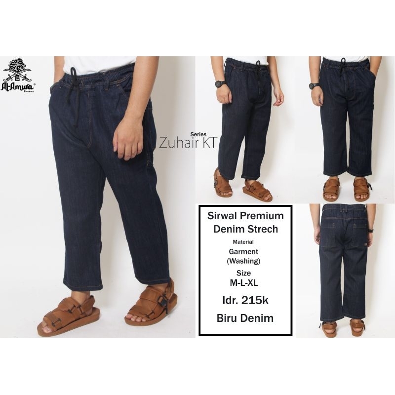Sirwal Premium Celana Bahan Sirwal denim Kantoran Celana Pangsi Celana Sunnah Celana Cingkrang