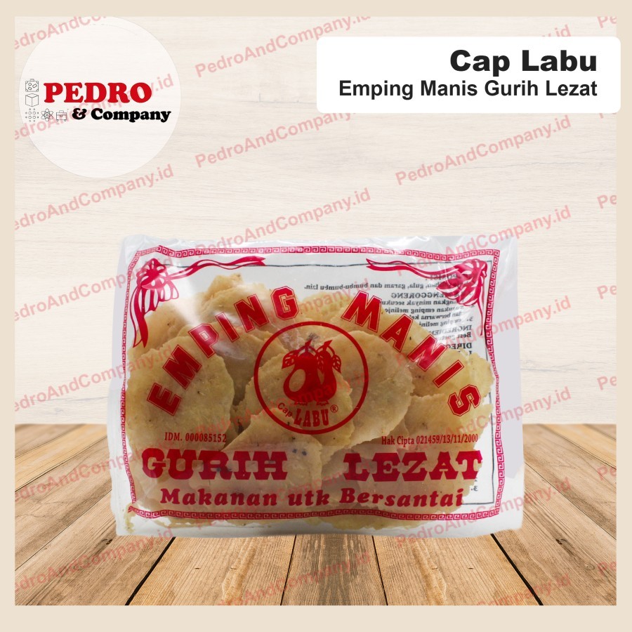 

emping manis cap labu 250 gram - belinjo cracker