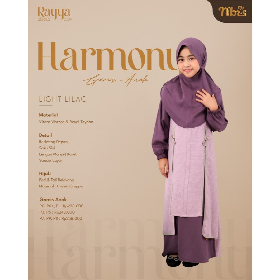 RAYA SERIES 2024 GAMIS ANAK SERIES HARMONY