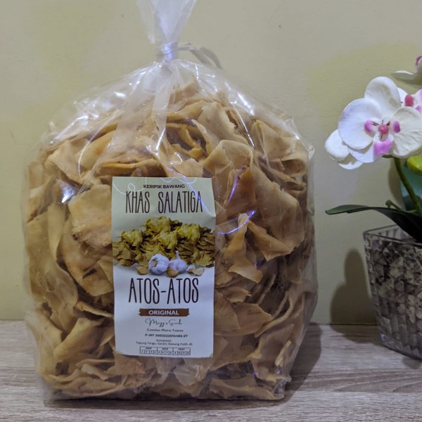 

Sekar_Shop07 1Kg Kiloan Snack Cemilan Atos-Atos Keripik Kripik Bawang Khas Salatiga Snack