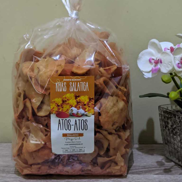 

Piscoklegit_ 1Kg Kiloan Snack Cemilan Atos-Atos Keripik Kripik Bawang Khas Salatiga Snack