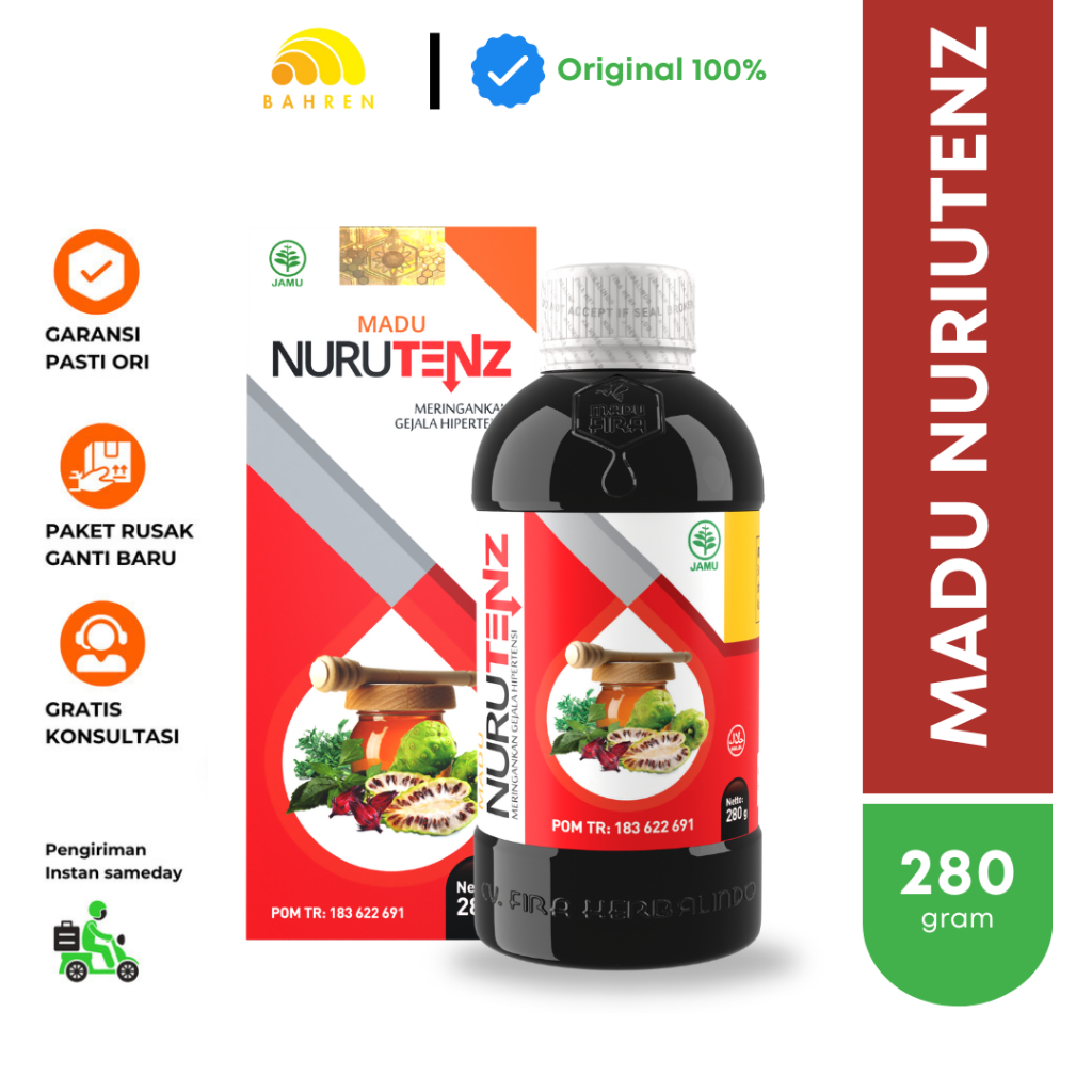 

MADU NURUTENZ 280gr Menurunkan Darah Tinggi Dan Hipertensi secara Efektif