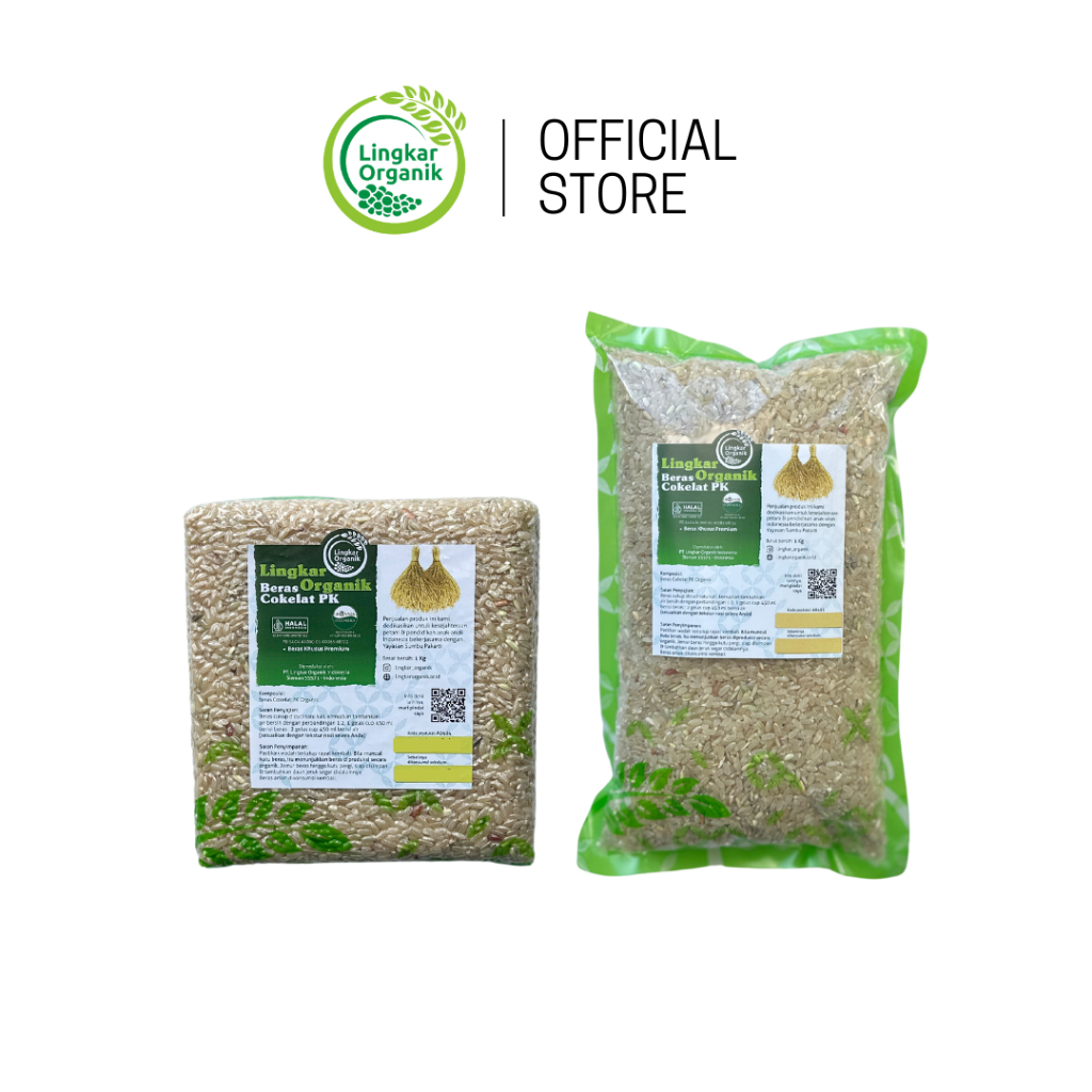 

Lingkar Organik - Beras Cokelat Organik ( Pandan Wangi Pecah Kulit ) 1Kg