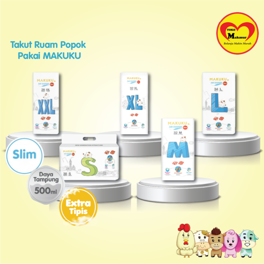 Makuku Slim Pants M32 / L34 / Xl32 / Xxl28 / Toko Makmur Dukuh Kupang