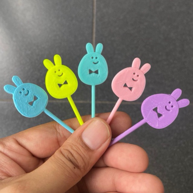 

easter bunny pick colorfull / bento / lunch box