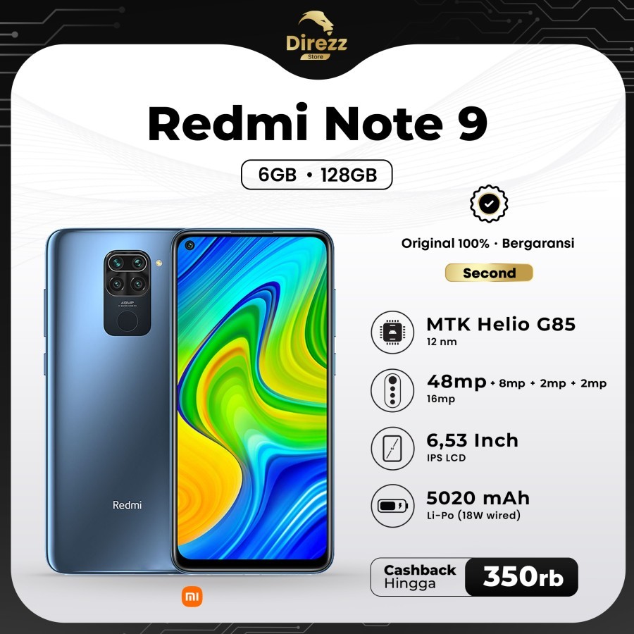 Redmi note 9 6/128 second
