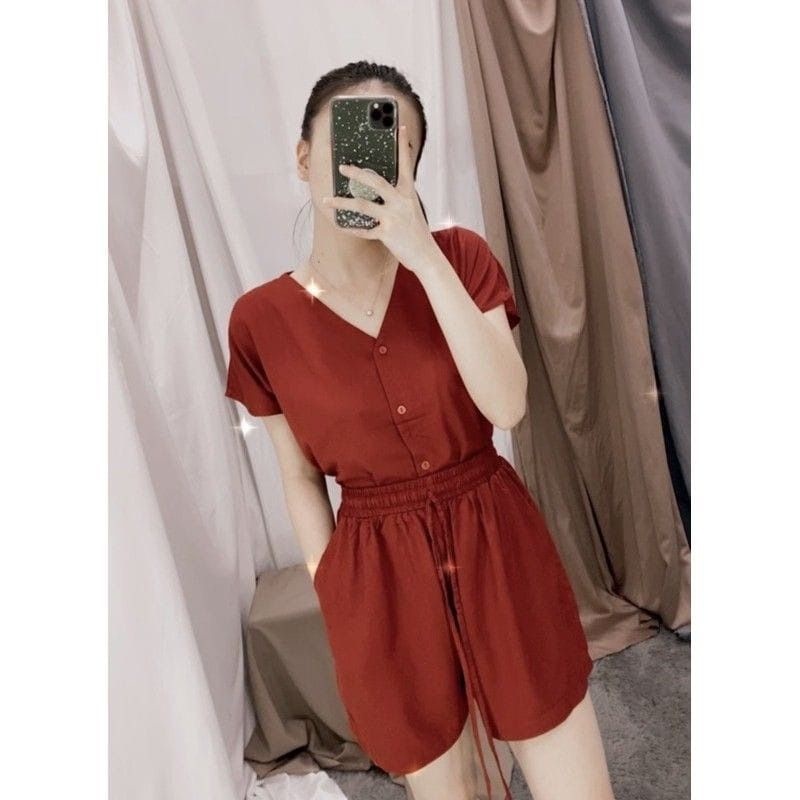 BEBENGKRIBBO - PAKAIAN WANITA FENNY / BABYDOLL PIYAMA SETELAN RAYON ONE SET / PIYAMA ANAK REMAJA ABG