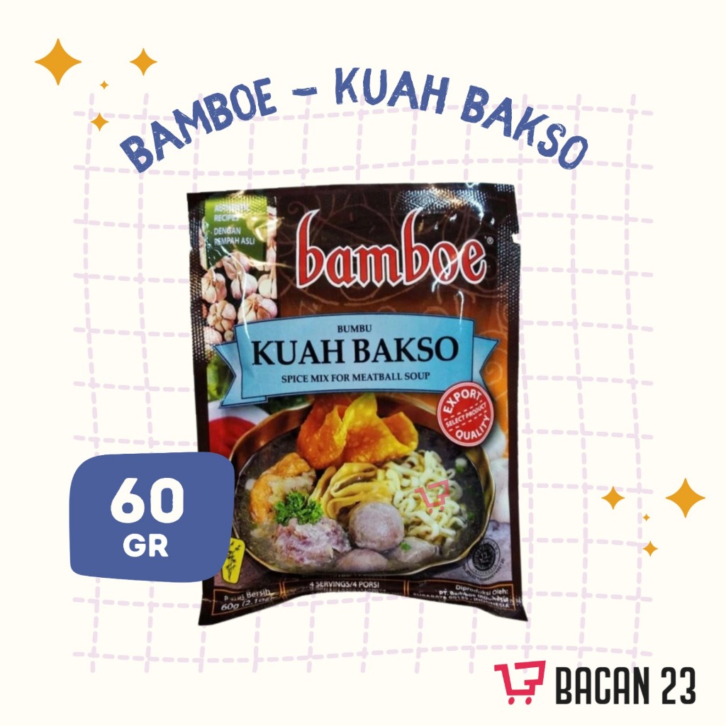 

Bamboe Bumbu Instan Kuah Bakso (60 Gr) / Bumbu Dapur Instan / Penyedap Rasa