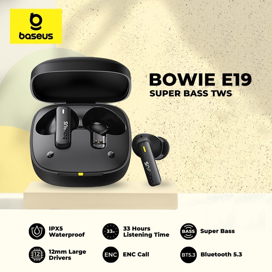 Baseus E19 TWS ENC Mic True Wireless Earbuds IPX5