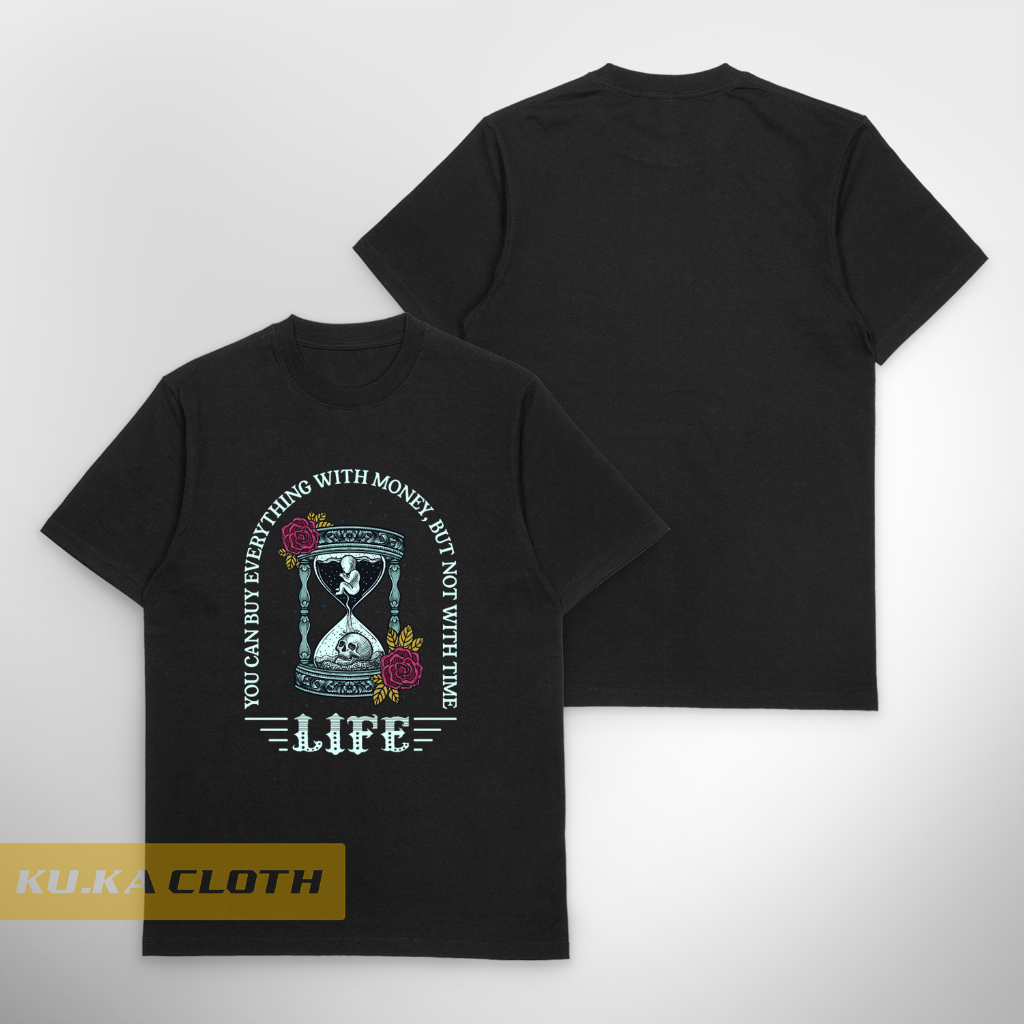 Baju Kaos Distro Pria antique hourglass rose