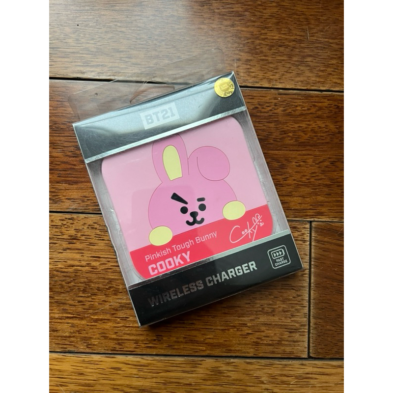 Wireless Charger Pad Line Friends BT21 Cooky Pink