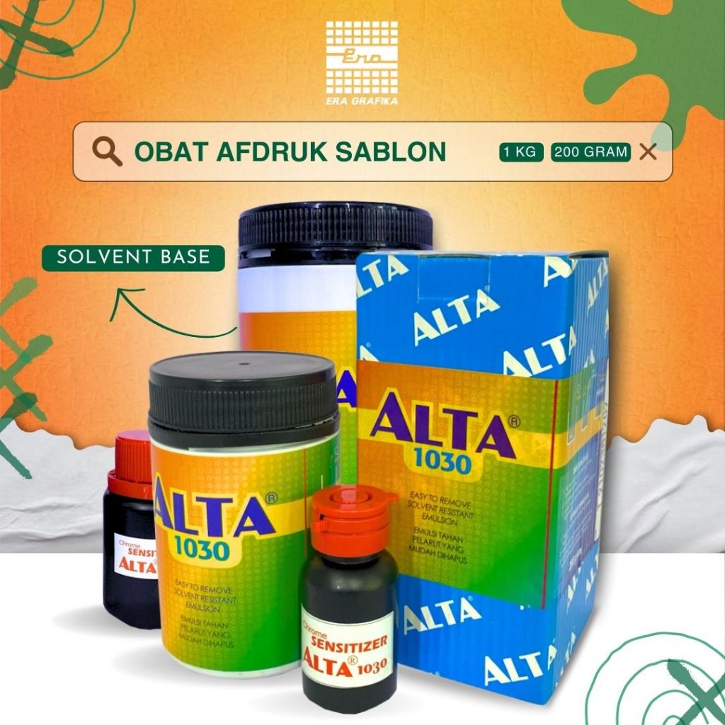 

OBAT AFDRUK SABLON | ALTA 1030 (SOLVENT BASE)