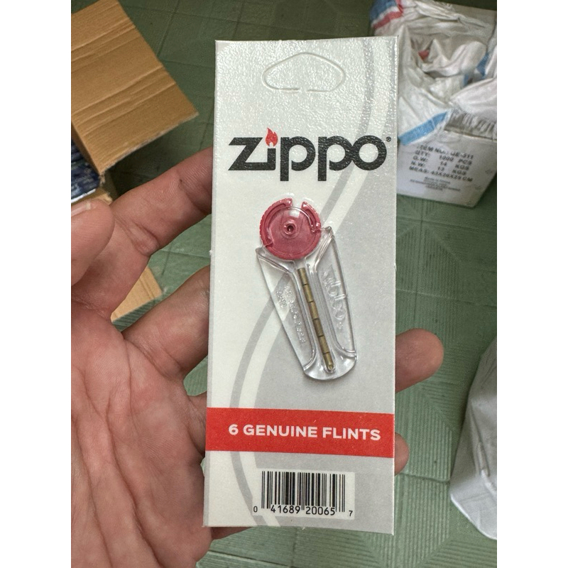 Batu korek Zippo original isi 6 pcs dan sumbu zippo original