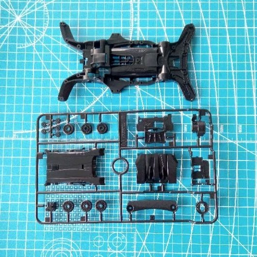 tamiya chassis ar + gearbox ( original tamiya )