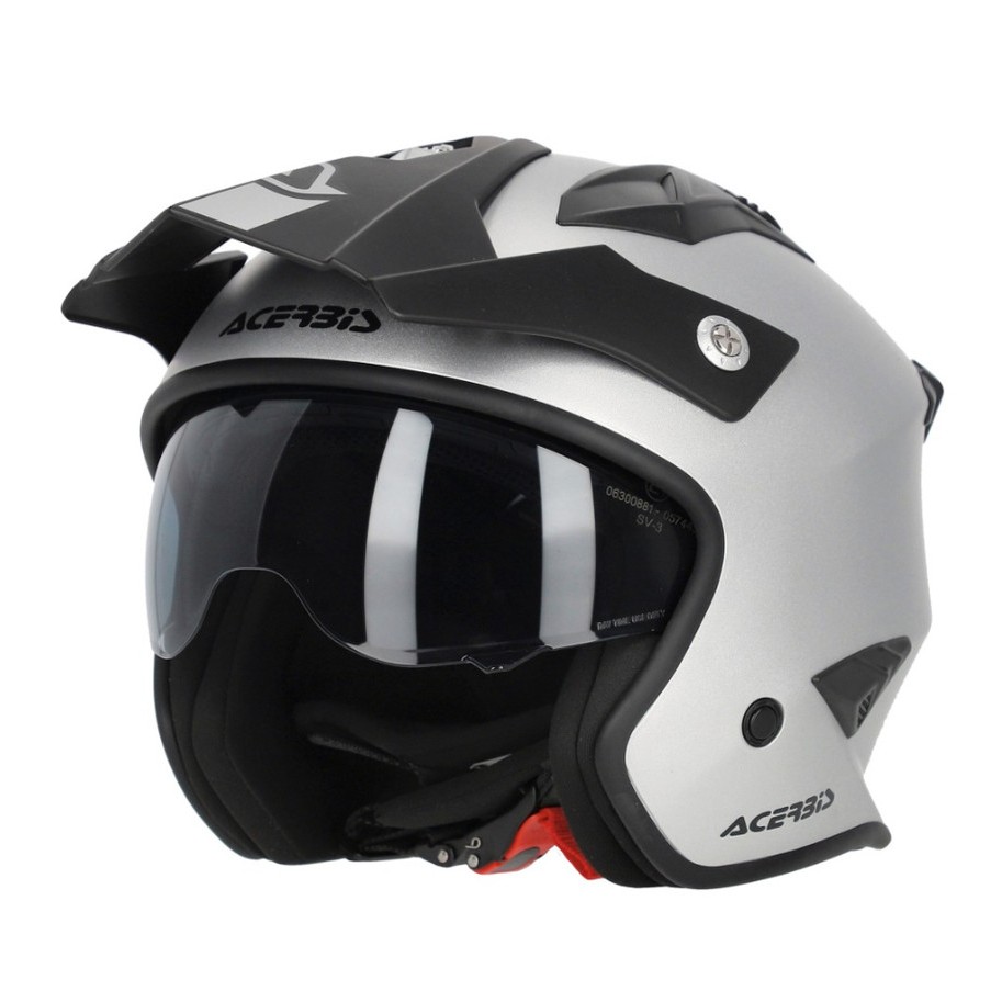 Helm Acerbis jet aria metallic silver Helm motor Acerbis original