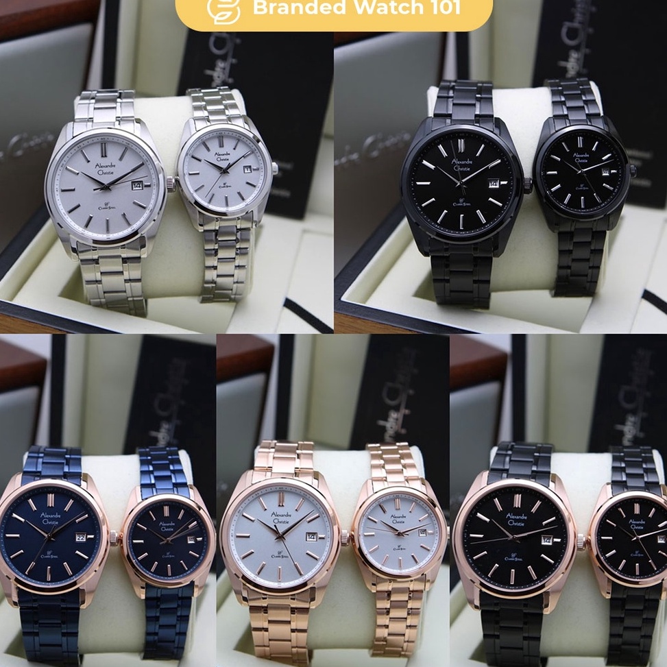 ART E12O ORIGINAL Jam Tangan Pria  Wanita Alexandre Christie AC 866  AC866  866 Garansi Resmi 1 Tahu